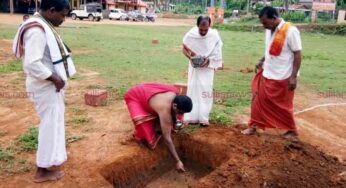 ವಳಲಂಬೆ ದೇವಸ್ಥಾನದಲ್ಲಿ ನವಗ್ರಹ ಕಟ್ಟೆಗೆ ಶಿಲಾನ್ಯಾಸ