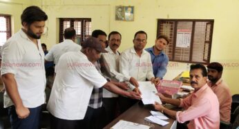 ನ ಪಂ ಚುನಾವಣೆ : ಪಕ್ಷೇತರ ಅಭ್ಯರ್ಥಿ ನಾಮಪತ್ರ ಸಲ್ಲಿಕೆ