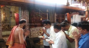  ಪೊಳಲಿ ದೇವಸ್ಥಾನಕ್ಕೆ ನಳಿನ್ ಭೇಟಿ