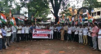ಡಿ.ಕೆ. ಶಿವಕುಮಾರ್ ಬಂಧನ ವಿರೋಧಿಸಿ ಸುಳ್ಯದಲ್ಲಿ ಕಾಂಗ್ರೆಸ್ ಪ್ರತಿಭಟನೆ