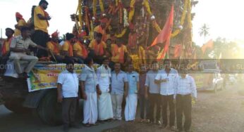 ಉಪ್ಪಿನಂಗಡಿ ತಲುಪಿದ ಕುಕ್ಕೆ ಸುಬ್ರಹ್ಮಣ್ಯದ ನೂತನ ಬ್ರಹ್ಮರಥ