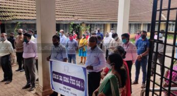 ಸರಕಾರಿ ನೌಕರರ ಸಂಘದ ವತಿಯಿಂದ ಪ್ರತಿಭಟನೆ