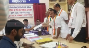 ಸುಳ್ಯ | ಕಾಂಗ್ರೆಸ್‌ ಅಭ್ಯರ್ಥಿಯಾಗಿ ಜಿ ಕೃಷ್ಣಪ್ಪ ನಾಮಪತ್ರ ಸಲ್ಲಿಕೆ |