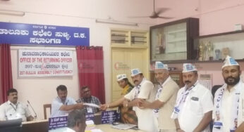 ಸುಳ್ಯ ವಿಧಾನಸಭಾ ಕ್ಷೇತ್ರ | ಆಮ್‌ ಆದ್ಮಿ ಪಕ್ಷದ ಅಭ್ಯರ್ಥಿಯಾಗಿ ಸುಮನಾ ಬೆಳ್ಳಾರ್ಕರ್‌ ನಾಮಪತ್ರ ಸಲ್ಲಿಕೆ |