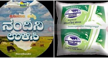 ಜೋರಾಯ್ತು ನಂದಿನಿ-ಅಮುಲ್ ಜಟಾಪಟಿ | ‘ನಂದಿನಿ ಉಳಿಸಿ-ಅಮುಲ್ ತಿರಸ್ಕರಿಸಿ’ ಅಭಿಯಾನ |