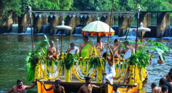 ಕುಕ್ಕೆ ಸುಬ್ರಹ್ಮಣ್ಯ | ಕುಮಾರಧಾರಾ ನದಿಯಲ್ಲಿ ತೆಪ್ಪೋತ್ಸವ | ಕುಮಾಧಾರೆಯಲ್ಲಿ ದೇವರ ಜೊತೆ ಜಳಕ ಮಾಡಿದ ಭಕ್ತರು |