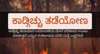ಕಾಡ್ಗಿಚ್ಚು ಕೇವಲ ಜನರಿಗೆ ಅಪಾಯವಲ್ಲ | ಹವಾಮಾನ ಬದಲಾವಣೆಯ ಮೇಲೂ ಪರಿಣಾಮ |