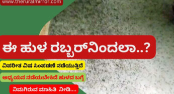ಓಡು ಹುಳ ನಿಮ್ಮಲ್ಲುಂಟಾ…? | ಅದಕ್ಕೆ ರಬ್ಬರ್‌ ಬೆಳೆ ಕಾರಣವಾ…? | ಅಧ್ಯಯನ ಮಾಡಲು ರಬ್ಬರ್‌ ಮಂಡಳಿಗೆ ಸಲಹೆ |