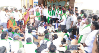ಶರಾವತಿ ಮುಳುಗಡೆ ಸಂತ್ರಸ್ತರ ಹಕ್ಕುಪತ್ರ ನೀಡಲು ಒತ್ತಾಯಿಸಿ ಧರಣಿ