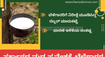 ರಬ್ಬರ್‌ ಧಾರಣೆ ಕುಸಿತ | ಸರ್ಕಾರದ ಮಧ್ಯಪ್ರವೇಶಕ್ಕೆ ಬೆಳೆಗಾರರ ಒತ್ತಾಯ |