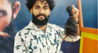 ಕ್ಯಾನ್ಸರ್ ಪೀಡಿತರಿಗಾಗಿ ಕೇಶದಾನ ಮಾಡಿದ ಯುವಕ