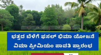 ರೈತರು ಗಮನಿಸಿ | ಭತ್ತದ ಬೆಳೆಗೆ ಫಸಲ್‌ ಭಿಮಾ ಯೋಜನೆ ವಿಮಾ ಪ್ರೀಮಿಯಂ ಪಾವತಿ ಪ್ರಾರಂಭ